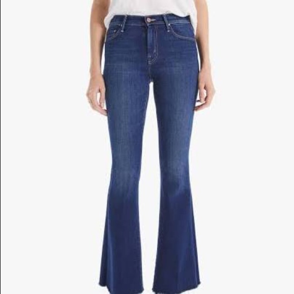 Mother jeans The Weekender Fray, Flare and Wide leg